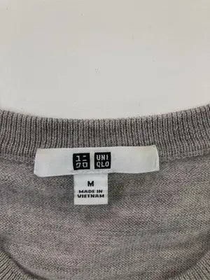 UNIQLO/ユニクロ/Tシャツ/カットソー/トップス/グレー/M