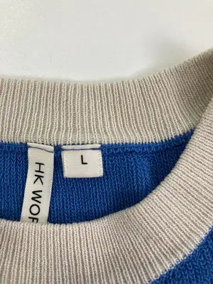 HK WORKS LOMDON/ニット/セーター/トップス/ブルー/L