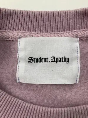 Student Apathy/スチューデントアパシー/スウェット/トップス/ピンク/M