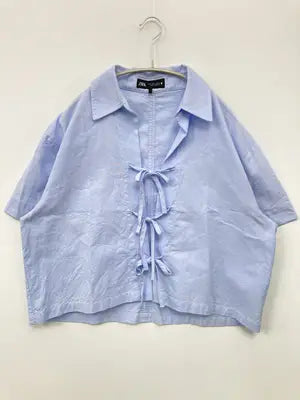 ZARA/ザラ/シャツ/ブラウス/トップス/ブルー/M