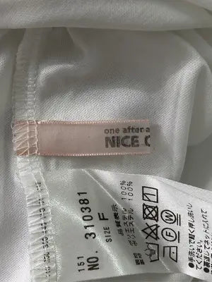 NICE CLAUP/ナイスクラップ/シャツ/ブラウス/トップス/ホワイト/F