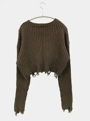ZARA/ザラ/ニット/セーター/トップス/ブラウン/USA L