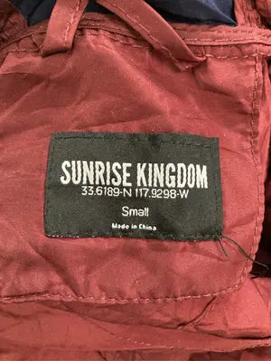 SUNRISE KINGDOM/ナイロンジャケット/ジャケット/アウター/レッド/Small