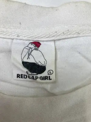 RED CAP GIRL/レッドキャップガール/Tシャツ/カットソー/トップス/ホワイト/L