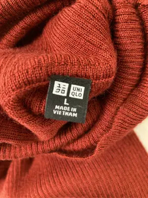 UNIQLO/ユニクロ/ニット/セーター/トップス/レッド/L
