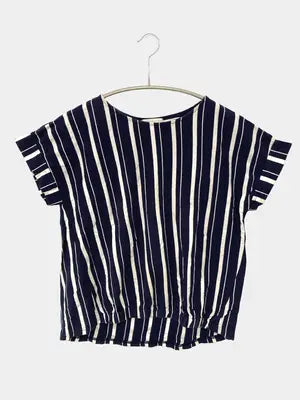 kuu:/Tシャツ/カットソー/トップス/ネイビー/L