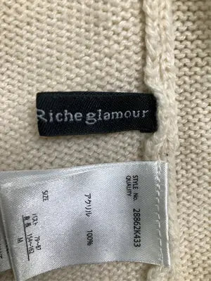 Riche glamour/リシェグラマー/ニット/セーター/トップス/ベージュ/M バスト79～87　身長154～162