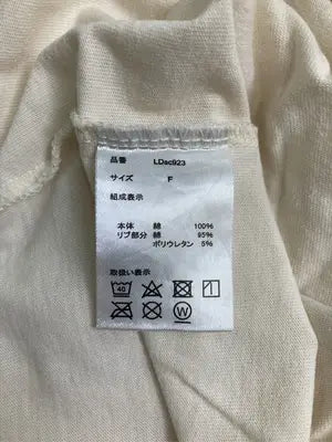 MN.L/エムエヌエル/Tシャツ/カットソー/トップス/アイボリー/F