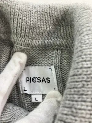 PICSAS/ニット/セーター/トップス/グレー/L