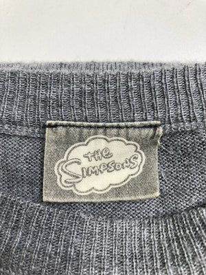 THE Simpsons/ザシンプソンズ/ニット/セーター/トップス/グレー