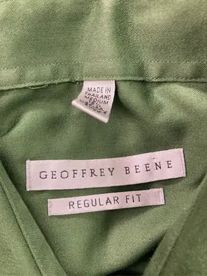 GEOFFREY BEENE/ジェフリービーン/シャツ/ブラウス/トップス/グリーン/Medium