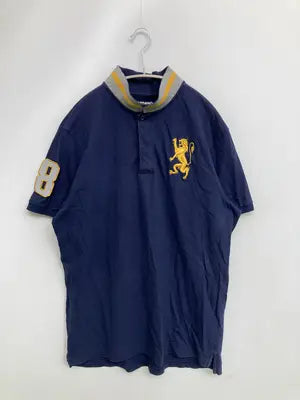 GIORDANO/ジョルダーノ/ポロシャツ/トップス/ネイビー/XL