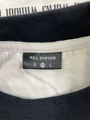 KILL SYSTEM/Tシャツ/カットソー/トップス/ホワイト/M