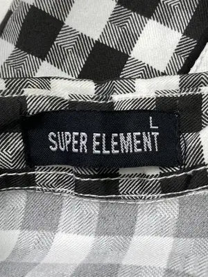 SUPER ELEMENT/シャツ/ブラウス/トップス/ブラック/L