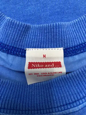 niko and .../ニコアンド/Tシャツ/カットソー/トップス/ブルー/M