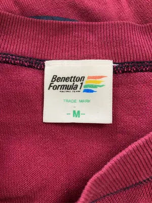 Benetton Formula1/ベネトンフォーミュラワン/Tシャツ/カットソー/トップス/レッド/M