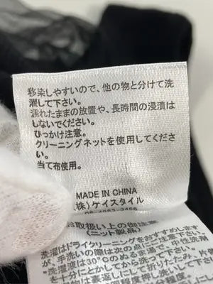 clear/クリア/Tシャツ/カットソー/トップス/ブラック/F