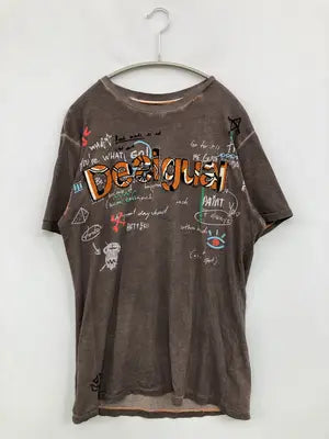Desigual/デシグアル/Tシャツ/カットソー/トップス/ブラウン/S