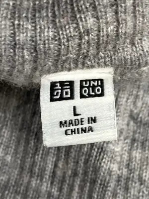 UNIQLO/ユニクロ/ニット/セーター/トップス/グレー/L