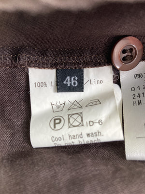 iCB/アイシービー/シャツ/ブラウス/トップス/ブラウン/46