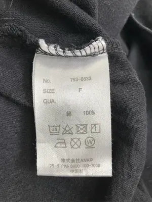 ANAP/アナップ/Tシャツ/カットソー/トップス/ブラック/F