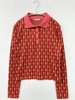 ZARA/ザラ/ニット/セーター/トップス/レッド/EUR M/USA M/ MEX 28