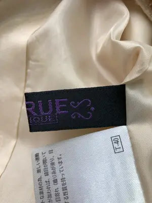 RUIRUE BOUTIQUE/ルイルエブティック/ノーカラージャケット/ジャケット/アウター/ベージュ/13 (LL)