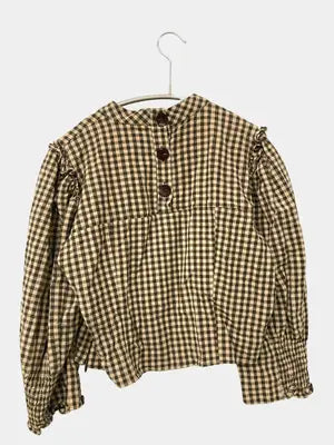 ZARA/ザラ/シャツ/ブラウス/トップス/ベージュ/USA M