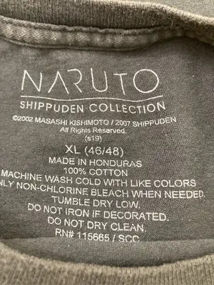 NARUTO/ナルト/Tシャツ/カットソー/トップス/ブラック/XL