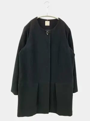 DRESKIP/ドレスキップ/ノーカラーコート/ジャケット/アウター/ブラック/L