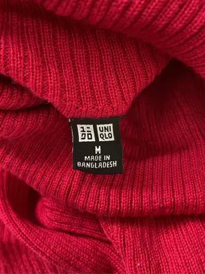 UNIQLO/ユニクロ/ニット/セーター/トップス/レッド/M