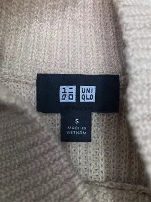 UNIQLO/ユニクロ/ニット/セーター/トップス/ベージュ/S