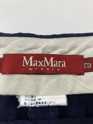 MaxMara/マックスマーラ/スラックス/パンツ/ネイビー/36