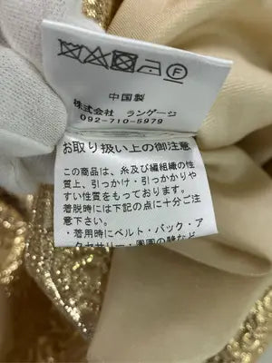eversince/ショート/ミニスカート/スカート/ゴールド/S