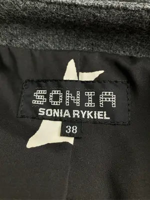 SONIA RYKIEL/ソニアリキエル/ノーカラーコート/ジャケット/アウター/グレー/38