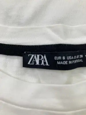 ZARA/ザラ/Tシャツ/カットソー/トップス/ホワイト/EUR S/USA S/MEX 26