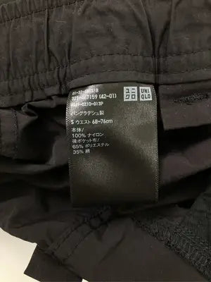 UNIQLO/ユニクロ/カーゴパンツ/パンツ/ブラック/S