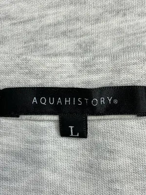 AQUAHISTORY/Tシャツ/カットソー/トップス/グレー/L