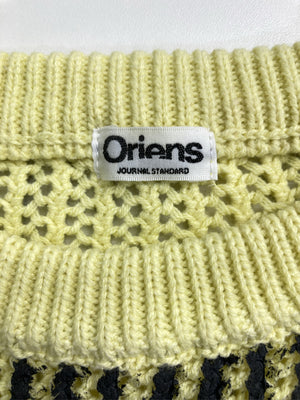 Oriens/オリエンス/ニット/セーター/トップス/イエロー