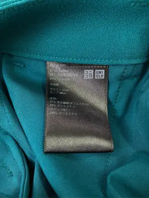 UNIQLO/ユニクロ/スラックス/パンツ/グリーン/ウエスト61cm　ヒップ88cm