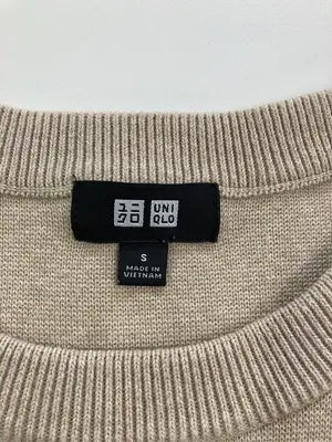 UNIQLO/ユニクロ/ニット/セーター/トップス/ベージュ/S