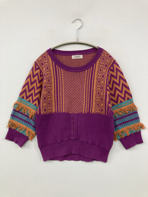 Evris/エヴリス/ニット/セーター/トップス/パープル/F