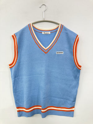 Fashion/ファッション/ベスト/トップス/スカイブルー