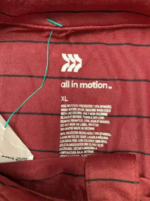 all in motion/ポロシャツ/トップス/レッド/XL