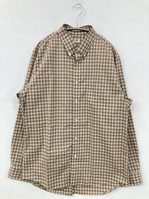 UNIQLO/ユニクロ/シャツ/ブラウス/トップス/ブラウン/L