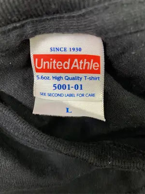 United Athle/ユナイテッドアスレ/Tシャツ/カットソー/トップス/ブラック/L