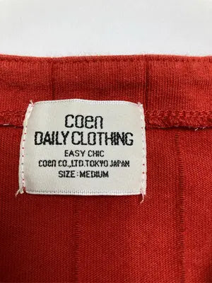 coen/コーエン/カーディガン/ボレロ/トップス/レッド/MEDIUM