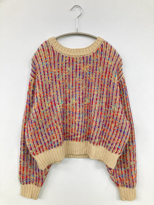 cepo/セポ/ニット/セーター/トップス/レッド/M