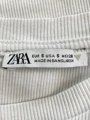 ZARA/ザラ/Tシャツ/カットソー/トップス/ホワイト/S