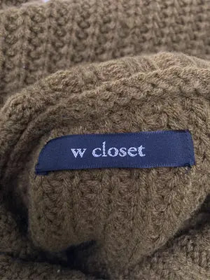 w closet/ダブルクローゼット/ニット/セーター/トップス/カーキ/F